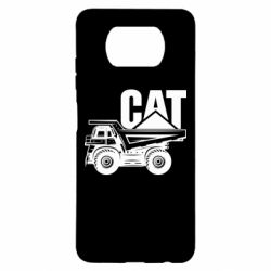 Чехол для Xiaomi Poco X3 CAT logo and truck - PrintSalon