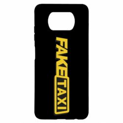 Чехол для Xiaomi Poco X3 Fake taxi logo 2 - PrintSalon