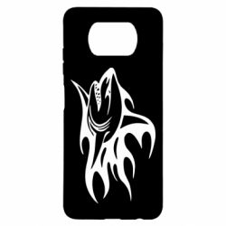 Чехол для Xiaomi Poco X3 Flaming shark - PrintSalon