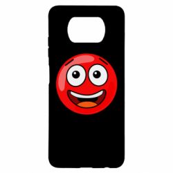 Чехол для Xiaomi Poco X3 Funny Red Ball - PrintSalon