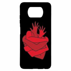 Чехол для Xiaomi Poco X3 Heart out of hands - PrintSalon