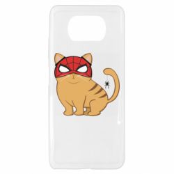 Чехол для Xiaomi Poco X3 Кот паук - PrintSalon