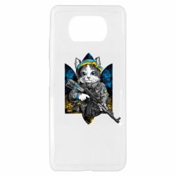 Чехол для Xiaomi Poco X3 Кот военный