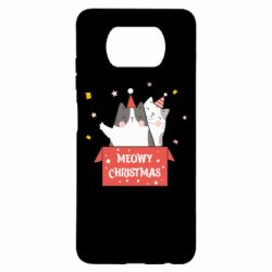 Чехол для Xiaomi Poco X3 Meowy Christmas ( present box ) - PrintSalon
