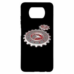 Чехол для Xiaomi Poco X3 Mercedes logo механизм - PrintSalon