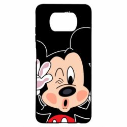 Чехол для Xiaomi Poco X3 Mickey Kiss - PrintSalon