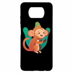 Чехол для Xiaomi Poco X3 Monkey. Fuck You - PrintSalon