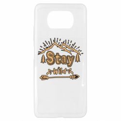 Чехол для Xiaomi Poco X3 Mountains - Stay Wild - PrintSalon