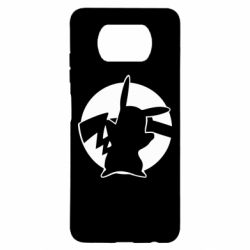 Чохол для Xiaomi Poco X3 Pikachu silhouette