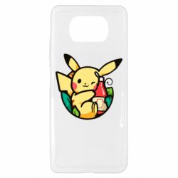 Чехол для Xiaomi Poco X3 Pikachu with ketchup - PrintSalon