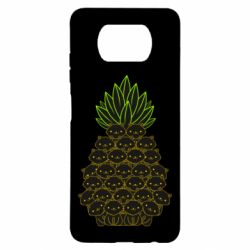 Чехол для Xiaomi Poco X3 Pineapple cat - PrintSalon