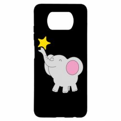 Чехол для Xiaomi Poco X3 Слон со звездочкой - PrintSalon