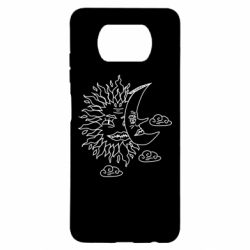 Чехол для Xiaomi Poco X3 Sun and Moon faces - PrintSalon