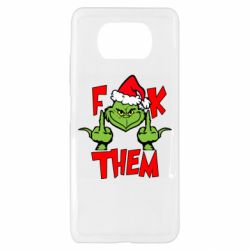 Чехол для Xiaomi Poco X3 The grinch f*ck them - PrintSalon