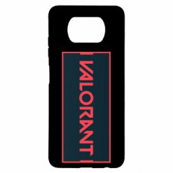 Чехол для Xiaomi Poco X3 Valorant text - PrintSalon
