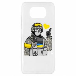 Чехол для Xiaomi Poco X3 Военный с сердечком