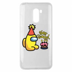 Чохол для Xiaomi Pocophone F1 Among Us Happy Birthday - PrintSalon