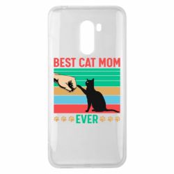 Чехол для Xiaomi Pocophone F1 Best cat mom ever - PrintSalon