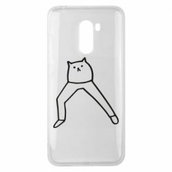 Чехол для Xiaomi Pocophone F1 Cat in pants - PrintSalon