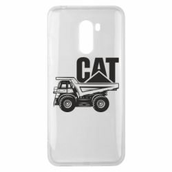 Чехол для Xiaomi Pocophone F1 CAT logo and truck - PrintSalon