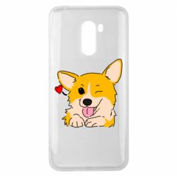 Чехол для Xiaomi Pocophone F1 Cute Corgi Puppy - PrintSalon
