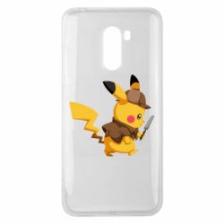 Чехол для Xiaomi Pocophone F1 Cute Detective Pikachu - PrintSalon
