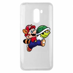 Чехол для Xiaomi Pocophone F1 Cute Mario with turtle - PrintSalon