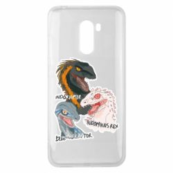 Чехол для Xiaomi Pocophone F1 Динозавры. Мир Юрского периода - PrintSalon