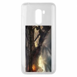 Чохол для Xiaomi Pocophone F1 Дракон арт - PrintSalon