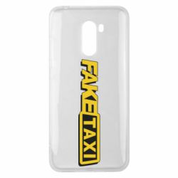 Чехол для Xiaomi Pocophone F1 Fake taxi logo 2 - PrintSalon