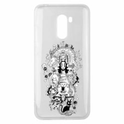 Чехол для Xiaomi Pocophone F1 Герои Хаяо Миядзаки - PrintSalon