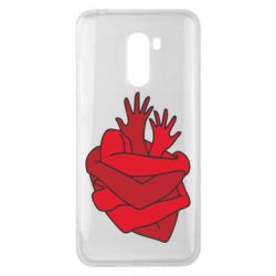 Чехол для Xiaomi Pocophone F1 Heart out of hands - PrintSalon