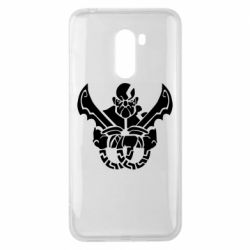 Чехол для Xiaomi Pocophone F1 Kratos silhouette - PrintSalon