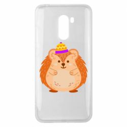Чехол для Xiaomi Pocophone F1 Little hedgehog in a hat - PrintSalon