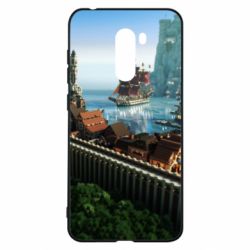 Чехол для Xiaomi Pocophone F1 Minecraft beautiful town - PrintSalon