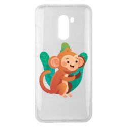 Чехол для Xiaomi Pocophone F1 Monkey. Fuck You - PrintSalon