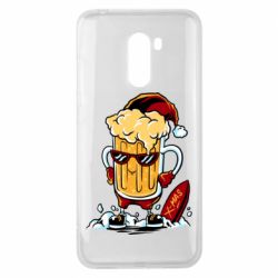 Чехол для Xiaomi Pocophone F1 New Year's beer - PrintSalon