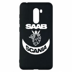 Чехол для Xiaomi Pocophone F1 Scania SAAB logo - PrintSalon