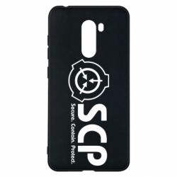 Чохол для Xiaomi Pocophone F1 SCP logo text - PrintSalon
