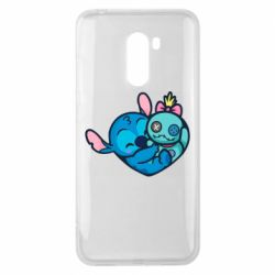 Чехол для Xiaomi Pocophone F1 Стич с куклой - PrintSalon