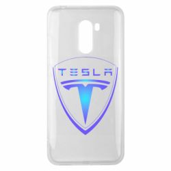 Чехол для Xiaomi Pocophone F1 Tesla logo gradient - PrintSalon