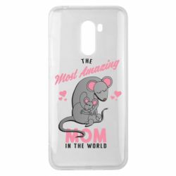 Чехол для Xiaomi Pocophone F1 The Most amazing mom in the world - PrintSalon