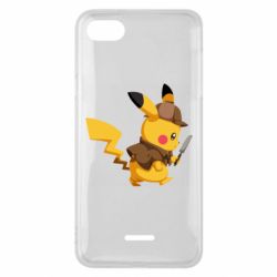 Чехол для Xiaomi Redmi 6A Cute Detective Pikachu