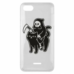 Чохол для Xiaomi Redmi 6A Death and cat - PrintSalon
