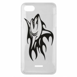 Чехол для Xiaomi Redmi 6A Flaming shark - PrintSalon