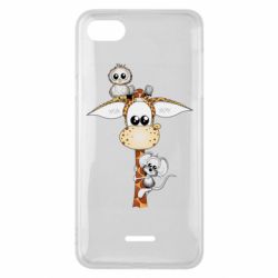 Чехол для Xiaomi Redmi 6A Giraffe Owl and Mouse - PrintSalon