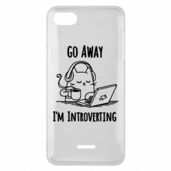 Чехол для Xiaomi Redmi 6A Go away i'm introverting - PrintSalon