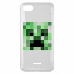Чехол для Xiaomi Redmi 6A Minecraft minimalist Creeper