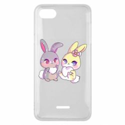 Чехол для Xiaomi Redmi 6A Rabbits In Love - PrintSalon