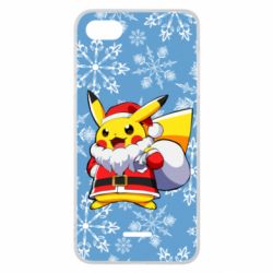 Чохол для Xiaomi Redmi 6A Santa Claus Pikachu - PrintSalon
